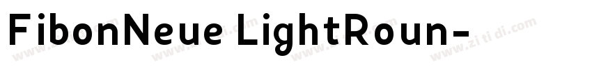 FibonNeue LightRoun字体转换